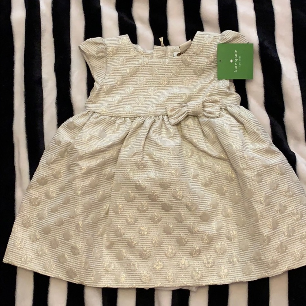 NWT Kate Spade Gold Dot Skirt the Rules Dress